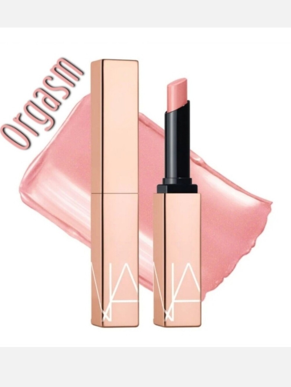 Nars Afterglow Sensual Shine Hydrating Lipstick Orgasm Peach Pink Brand New